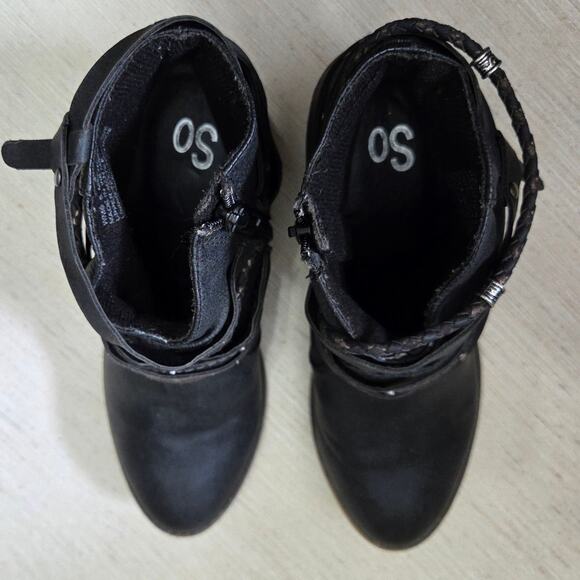 SO Sonoma Kohls black ankle fashion boots womens sz. 8M chunk heel - Picture 6 of 11